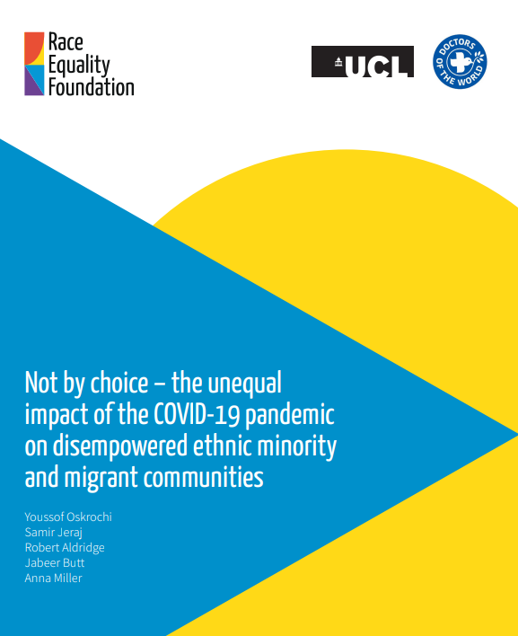 unequal impact of covid19 on minorities and migrants report cover