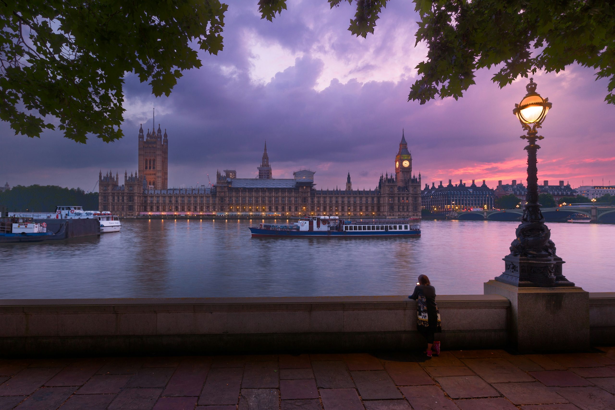 Big Ben and Westminster at sunset